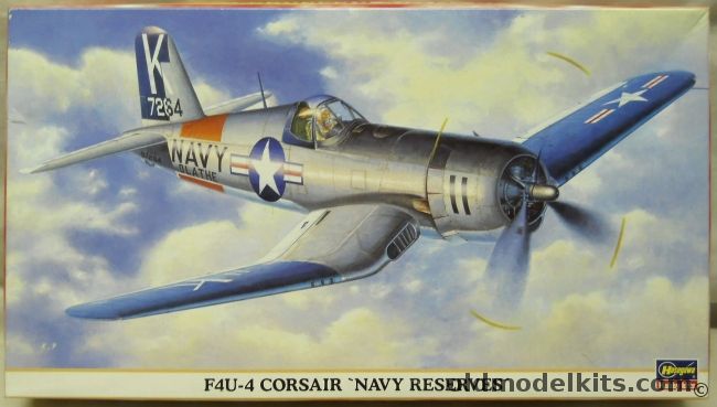 Hasegawa 1/48 Vought F4U-4 Corsair Navy Reserves - NAS Olathe Kansas 1957 / VF-81E NAS Miami Florida 1949, 09333 plastic model kit