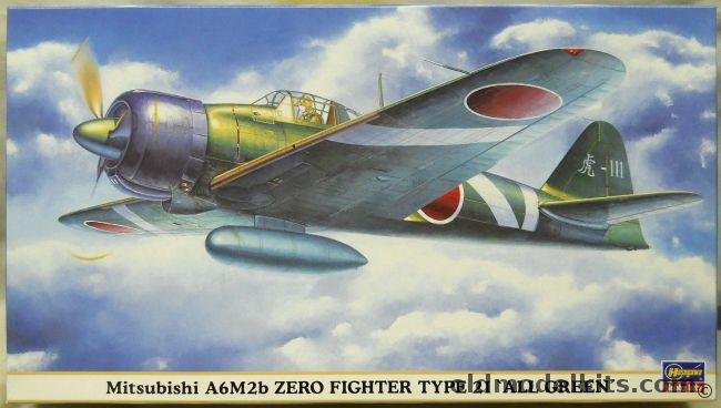 Hasegawa 1/48 Mitsubishi A6M2b Zero Fighter Type 21, 09528 plastic model kit