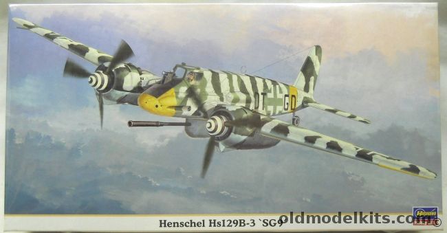 Hasegawa 1/48 Henshel Hs-129 B-3 SG9 - (Hs129B3), 09583 plastic model kit