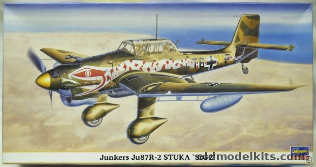 Hasegawa 1/48 Junkers Ju-87 R-2 Stuka StG2 - The Snake - (Ju87R2), 09584 plastic model kit