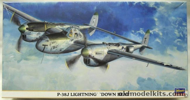Hasegawa 1/48 Lockheed P-38J Down Beat, 09604 plastic model kit