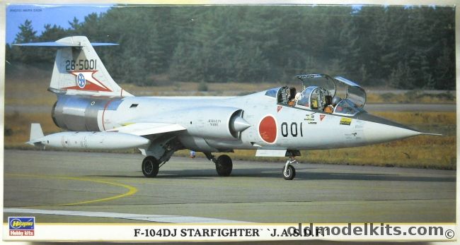 Hasegawa 1/48 F-104DJ Starfighter JASDF - Two Seat Trainer - Decals For 10 Different Aircraft, 09700 plastic model kit