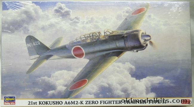 Hasegawa 1/48 21st Kokusho A6M2-K Zero Fighter Trainer Type 11, 09855 plastic model kit