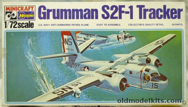 Hasegawa 1/72 Grumman S2F-1 (S-2A) Tracker - Hi-Vis Paint Scheme, 102 plastic model kit