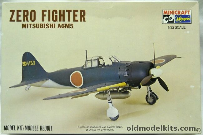 Hasegawa 1/32 Mitsubishi Zero A6M5, 1070 plastic model kit