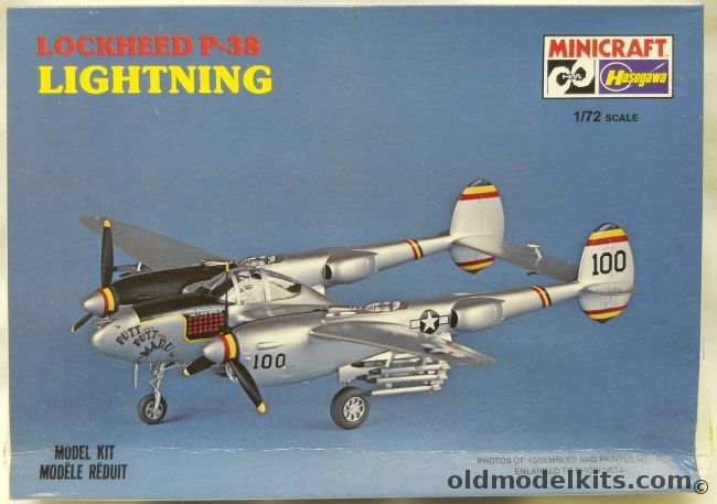 Hasegawa 1/72 P-38J/L or P-38F Lightning - 475 Fighter Group Ace Charles MacDonald / 35th Fighter Group 39th Fighter Squadron Lt. Richard E. Smith's Aircraft Japanese Sandman II, 1074 plastic model kit