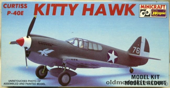 Hasegawa 1/72 Curtiss P-40E Kittyhawk, 1114 plastic model kit