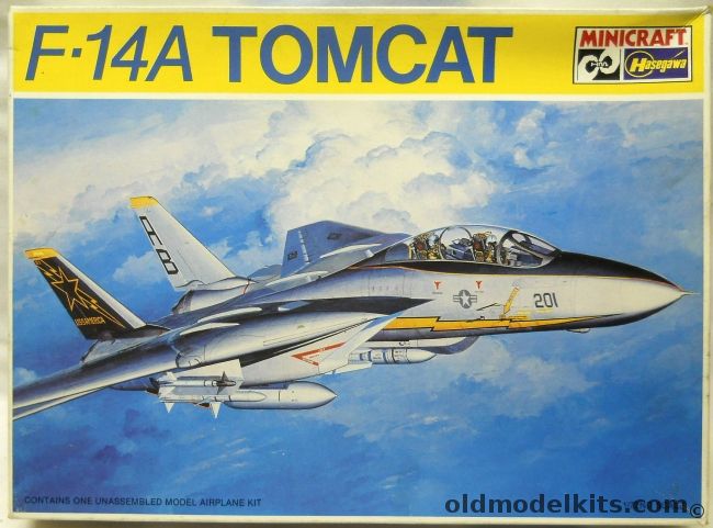 Hasegawa 1/72 Grumman F-14A Tomcat - US Navy High Vis VF-2 Or High Vis VF-33  USS Ranger Or USS America, 1134 plastic model kit