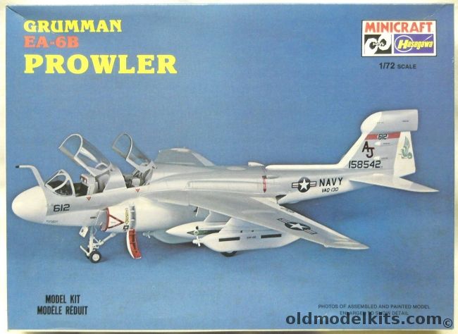 Hasegawa 1/72 Grumman EA-6B Prowler - USN VAQ-130, 1137 plastic model kit