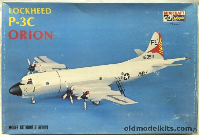 Hasegawa 1/72 Lockheed P-3C / CP-140 Orion - RCAF (Canadian) or US Navy VP-19, 1147 plastic model kit