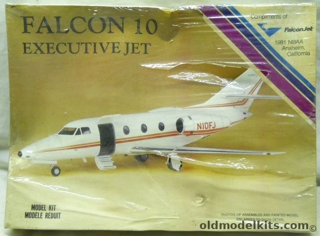 Hasegawa 1/48 Falcon 10 Executive Jet - Dassault Falcon Jet Promotional Give Away From NBAA 1981, 1159 plastic model kit