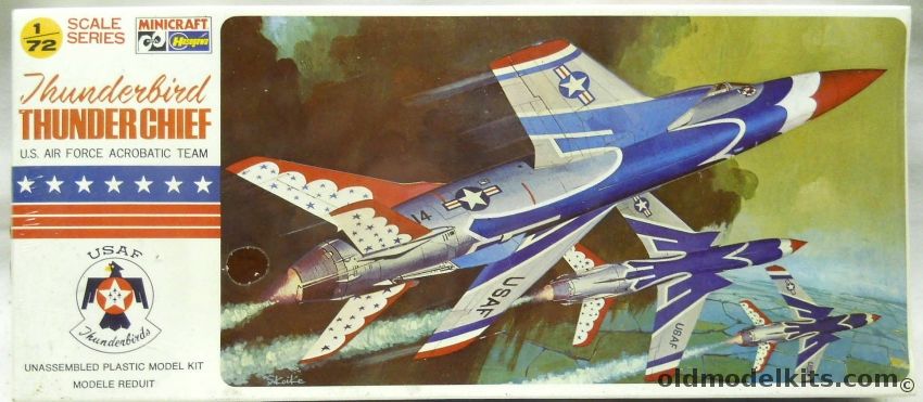 Hasegawa 1/72 Thunderbirds Thunderchief - F-105D, 122 plastic model kit