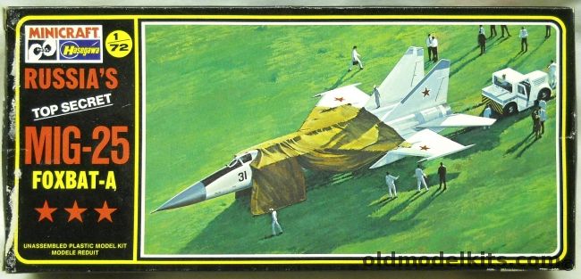 Hasegawa 1/72 Mig-25 Foxbat, 130 plastic model kit