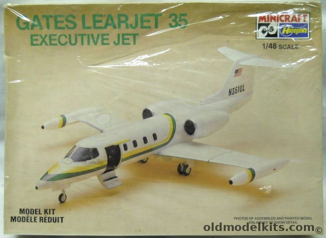 Hasegawa 1/48 Gates Learjet 35, 1169 plastic model kit