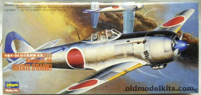 Hasegawa 1/72 TWO Nakajima Ki-84  Hayate Frank, 504 plastic model kit