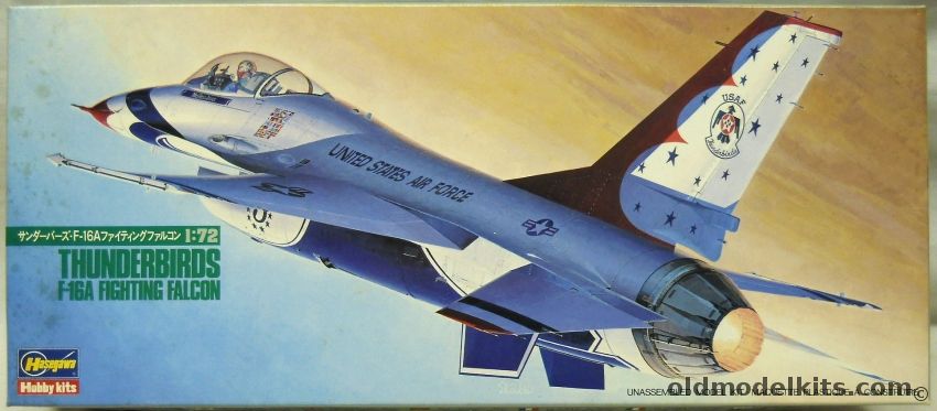 Hasegawa 1/72 F-16A Fighting Falcon Thunderbirds, 602 plastic model kit