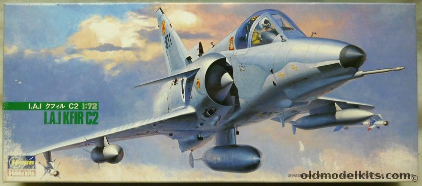 Hasegawa 1/72 IAI Kfir C-2 - Markings For Two Different Isreali Air Force Versions, 608 plastic model kit