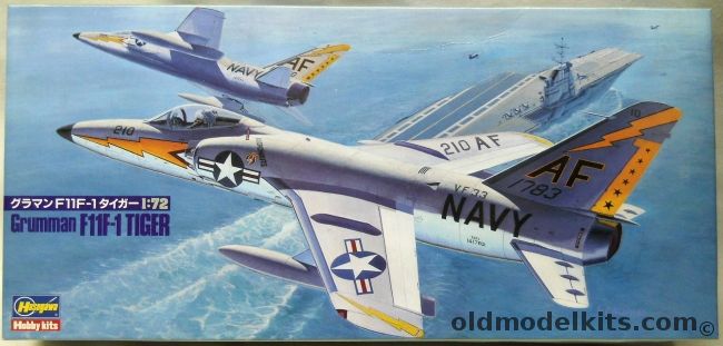 Hasegawa 1/72 Grumman F11F-1 Tiger - US Navy VF-33 'Astronauts' USS Midway / VG-21 Mach Busters (F11F1), 716 plastic model kit