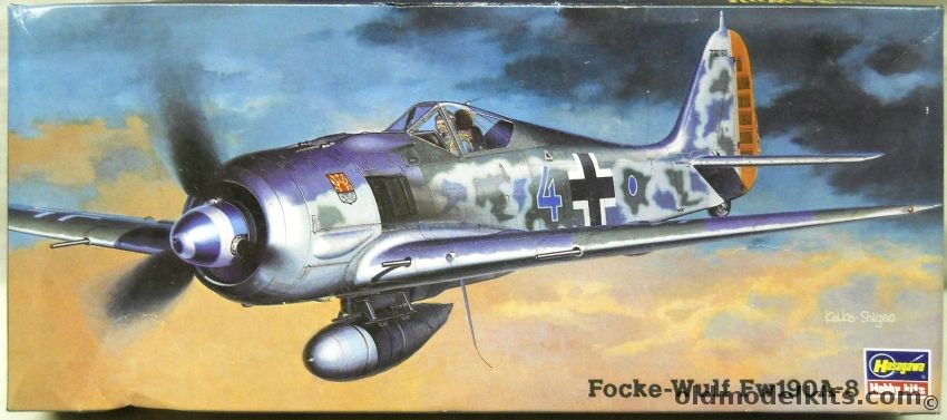 Hasegawa 1/72 Focke-Wulf FW-190 A-8 - Lt. Rudi Linz Staffelkapitain 12/JG5 Early 1945 Norway / III/JG301 Late 1944 Stendal Germany, AP3 plastic model kit