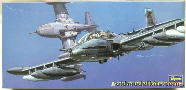 Hasegawa 1/72 A-37A/B Dragonfly - (A-37A / A-37B) - USAF 19th TASS 51st TFW or 604th SOS 3rd TFW, AT13 plastic model kit
