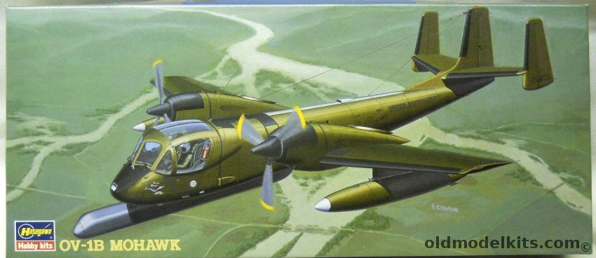 Hasegawa 1/72 Mohawk OV-1B - US Army Moon Maid or Road Runner, BT16 plastic model kit