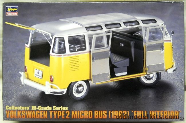 Hasegawa 1/24 Volkswagen Type2 Micro Bus 1962 Full Interior - Collector's High Grade Series, CH35 plastic model kit