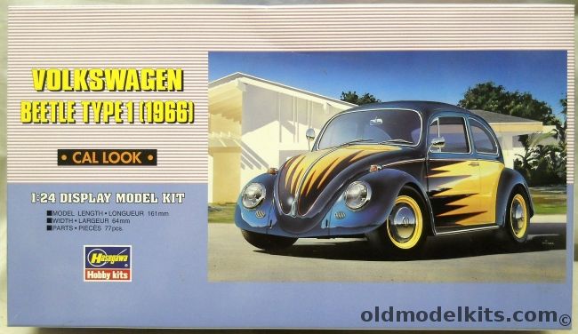 Hasegawa 1/24 Volkswagen Beetle Type 1 1966 Cal Look, HC-101 plastic model kit