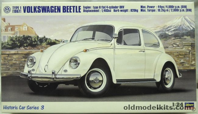 Hasegawa 1/24 Volkswagen Beetle Type 1 1967, HC-3 plastic model kit