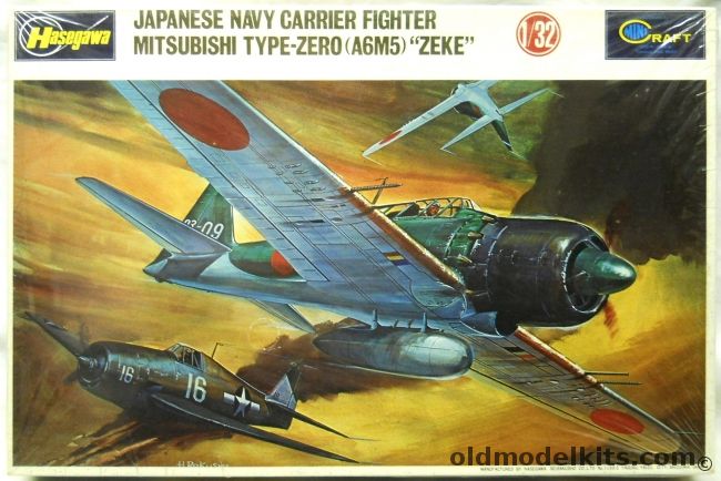 Hasegawa 1/32 Mitsubishi Type Zero A6M5 Zeke - (Zero), JS-070 plastic model kit