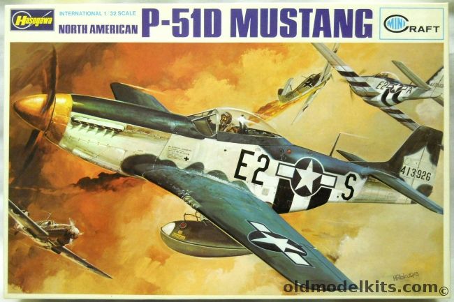 Hasegawa 1/32 P-51D Mustang - USAAF 'The Millie P'  55 / 343 or 8th Air Force 361 / 375 (Box Art Aircraft), JS-086-500 plastic model kit