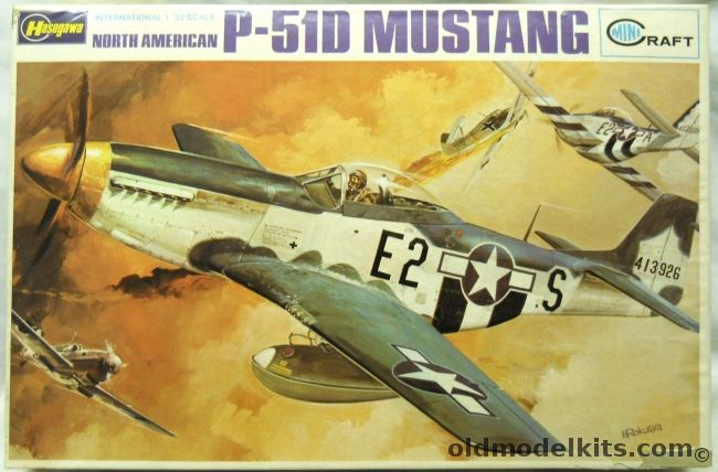 Hasegawa 1/32 P-51D Mustang or RAF Mustang Mk.IV - RAF 112 Sq 1945 / USAAF 'The Millie P'  55 / 343 or 8th Air Force 361 / 375 (Box Art Aircraft), JS-086 plastic model kit