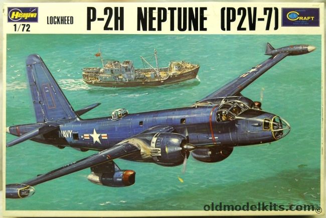 Hasegawa 1/72 Lockheed P2V-7 Neptune P-2H - US Navy VC-5 / Japan JSDF / France, JS082 plastic model kit