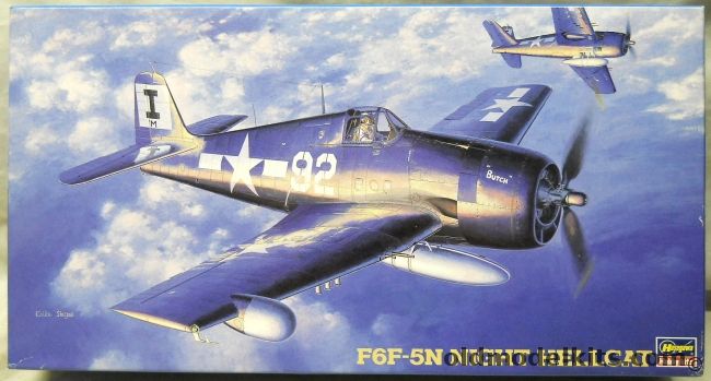 Hasegawa 1/48 Grumman F6F-5N Night Hellcat - VMF(N)-511 US Marines / VF(N)-41 1944 / VC-3 1959, JT132 plastic model kit