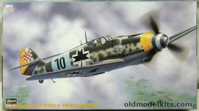 Hasegawa 1/48 Messerschmitt Bf-109 G-14 - Air War Over Italy - (Bf109G14), JT149 plastic model kit