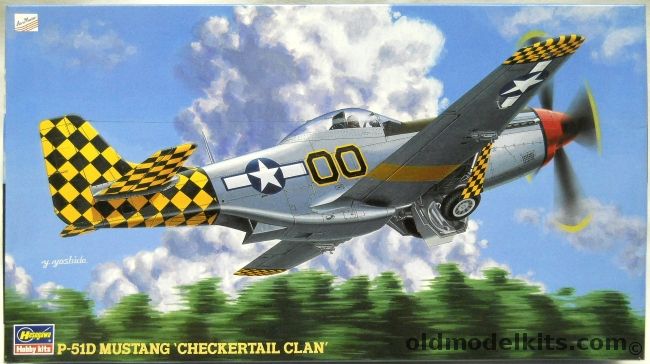Hasegawa 1/48 P-51D Mustang - Checkertailed Clan - Duble Nuthin 318th FS 325th FG 15th Air Force Italy 1945 / Dusty Butt 319th FS 325 FG 15th AF, JT155 plastic model kit