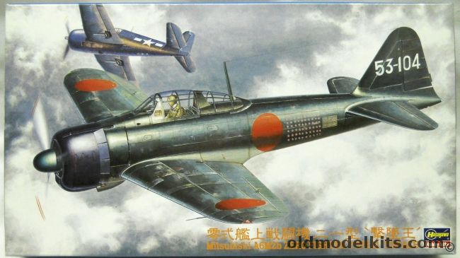 Hasegawa 1/48 Mitsubishi A6M2b Zero Fighter Type 21 Top Ace - 253rd FG Flown by WO Iwamoto Feb. 1944 Tobera Air Base Rabaul, JT160 plastic model kit