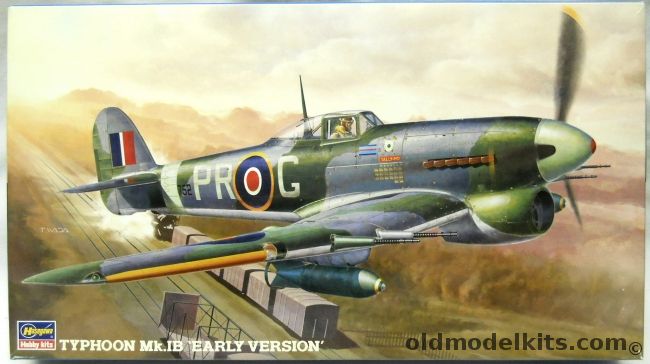 Hasegawa 1/48 Typhoon Mk.1B Early Version - RAF No.608 Sq or No.266 Sq, JT183 plastic model kit