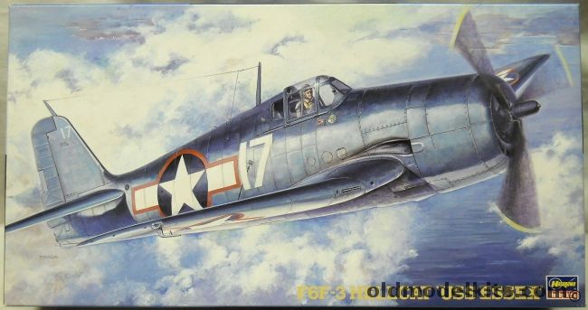 Hasegawa 1/48 Grumman F6F-3 Hellcat - VF-9 USS Essex 1944 / VF-16 USS Lexington Dec. 1943, JT34 plastic model kit