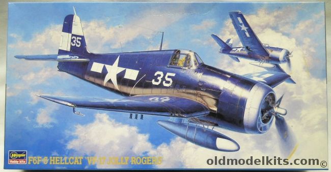 Hasegawa 1/48 F6F-5 Hellcat - VF-17 Jolly Rogers -  (F6F5), JT35 plastic model kit