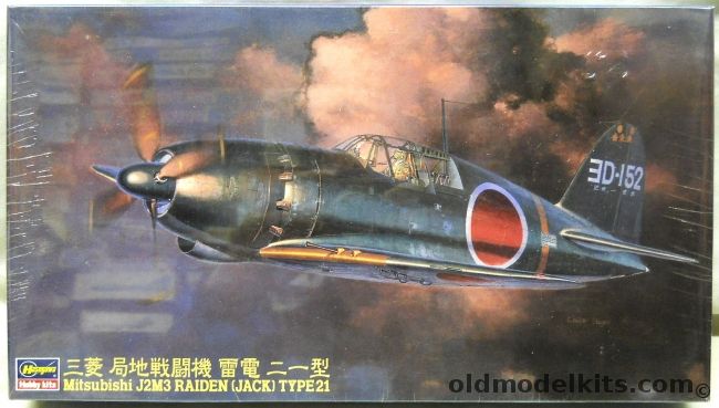 Hasegawa 1/48 Mitsubishi J2M3 Raiden Jack Type 21, JT45 plastic model kit