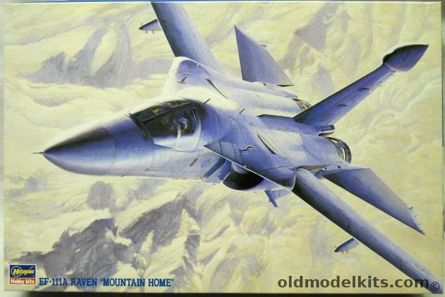 Hasegawa 1/72 EF-111A Raven - Mountain Home 390th ECS 366th TFW Markings For Three Different Aircraft Tail No. 028 / 019 / 023, SP79 plastic model kit