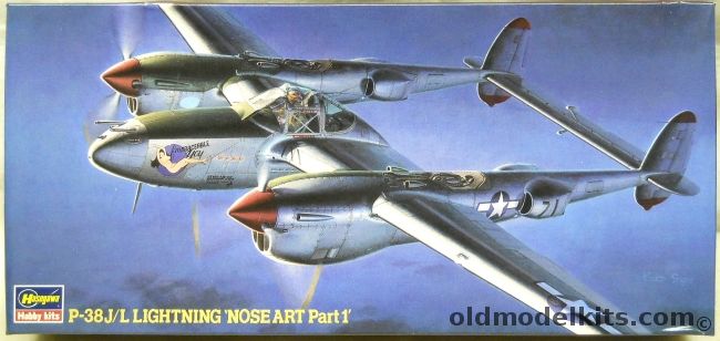 Hasegawa 1/72 Lockheed P-38L/J Lightning Nose Art Part 1 - Embraceable You 9th FS 49th FG / Moonlight Cock-Tail! 392 FS 367FG / Maj. Thomas McGuire Jr. 'Pudgy IV' New Guinia 1944 / Lt James Morris 'My Dad' 1944 England - (P-38), SP85 plastic model kit