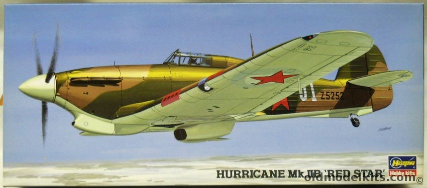 Hasegawa 1/72 TWO Hawker Hurricane Mk.IIB Red Star, AP135 plastic model kit
