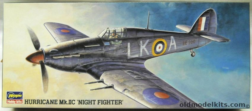 Hasegawa 1/72 TWO Hurricane Mk.IIC Night Fighter, AP145 plastic model kit