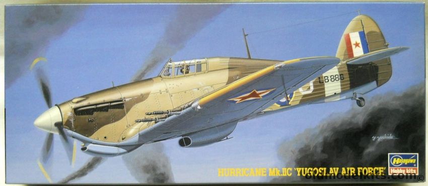 Hasegawa 1/72 Hurricane Mk.IIC Yugoslav Air Force, AP147 plastic model kit