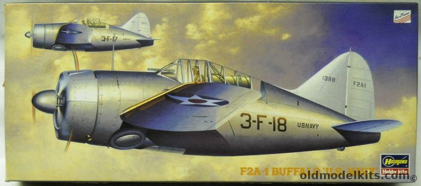 Hasegawa 1/72 F2A-1 Buffalo US Navy - (F2A1), AP148 plastic model kit