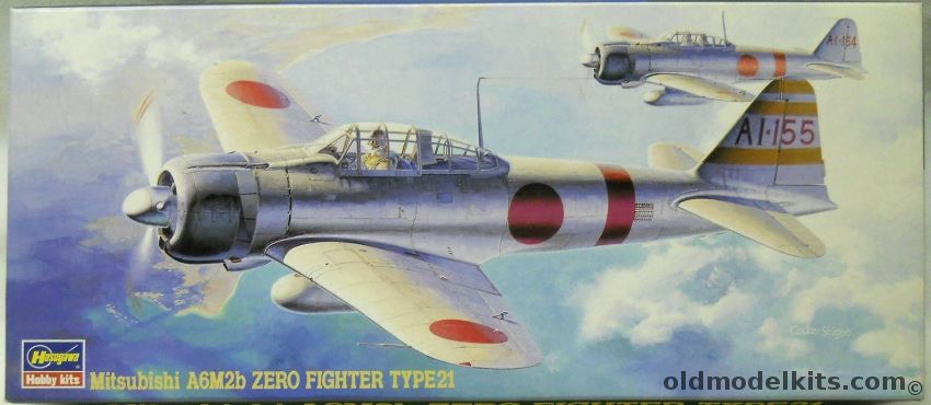 Hasegawa 1/72 Mitsubishi A6M2b Zero Fighter Type 21 - 2 Sq 1st Section Lt. Commander Sigeru Itaya - Tainan NAP 1/C Saburo Sakai - 261st FG, AP14 plastic model kit