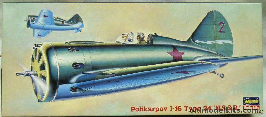 Hasegawa 1/72 Polikarpov I-16 Type 24 USSR, AP28 plastic model kit