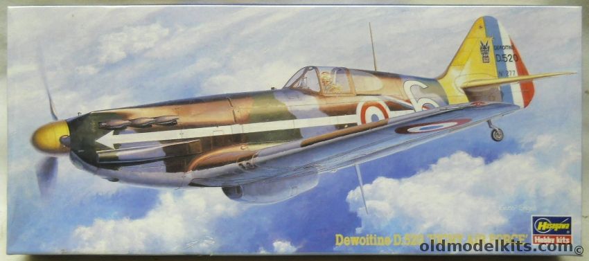 Hasegawa 1/72 Dewoitine D-520 - French Vichy Air Force GC III/6.5 Esc Two Different Aircraft - (D520), AP48 plastic model kit