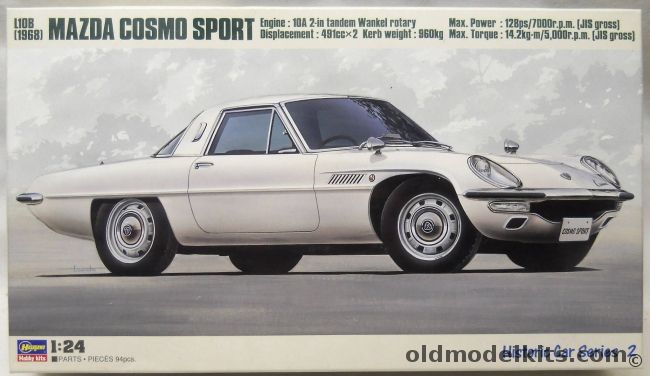 Hasegawa 1/24 1968 Mazda Cosmo Sport L10B, HC-2 plastic model kit